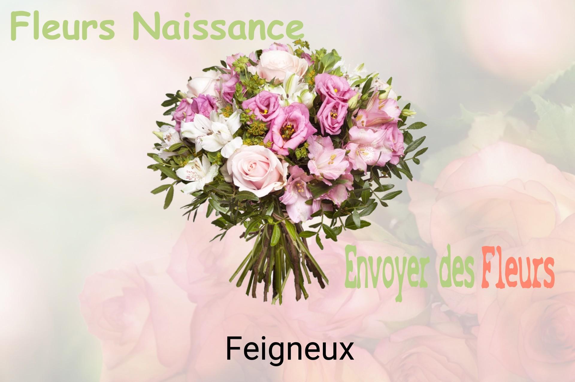 Bouquet de fleurs de naissance livré à Feigneux